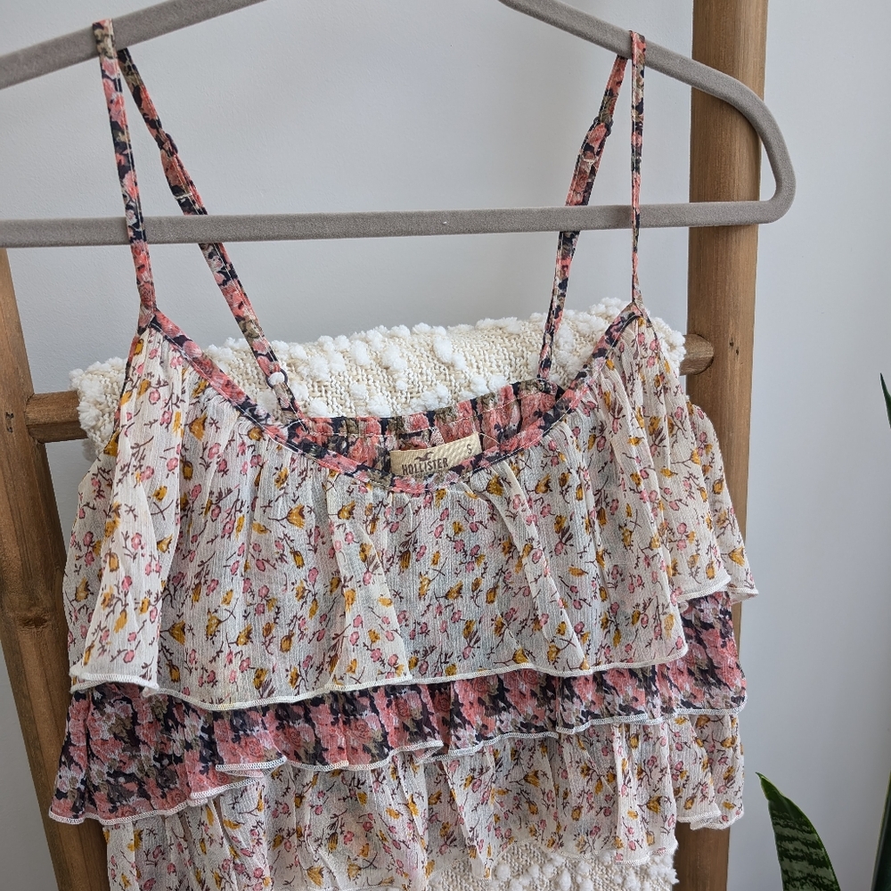 Hollister Layer Ruffle Tank Top - Picture 2 of 5
